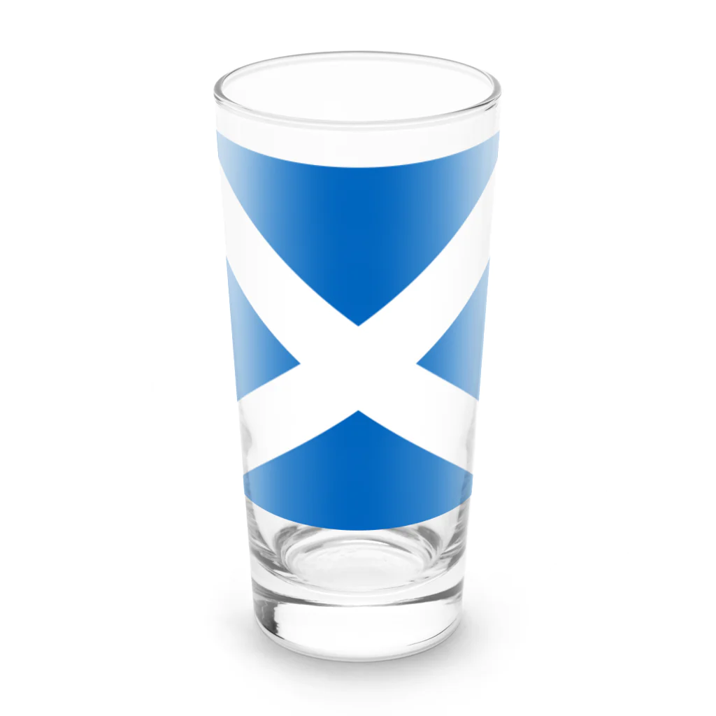 お絵かき屋さんのスコットランドの国旗 Long Sized Water Glass :front