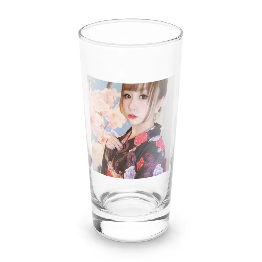 🌸みみ🌸の開運グッズのリアルみみち Long Sized Water Glass :front