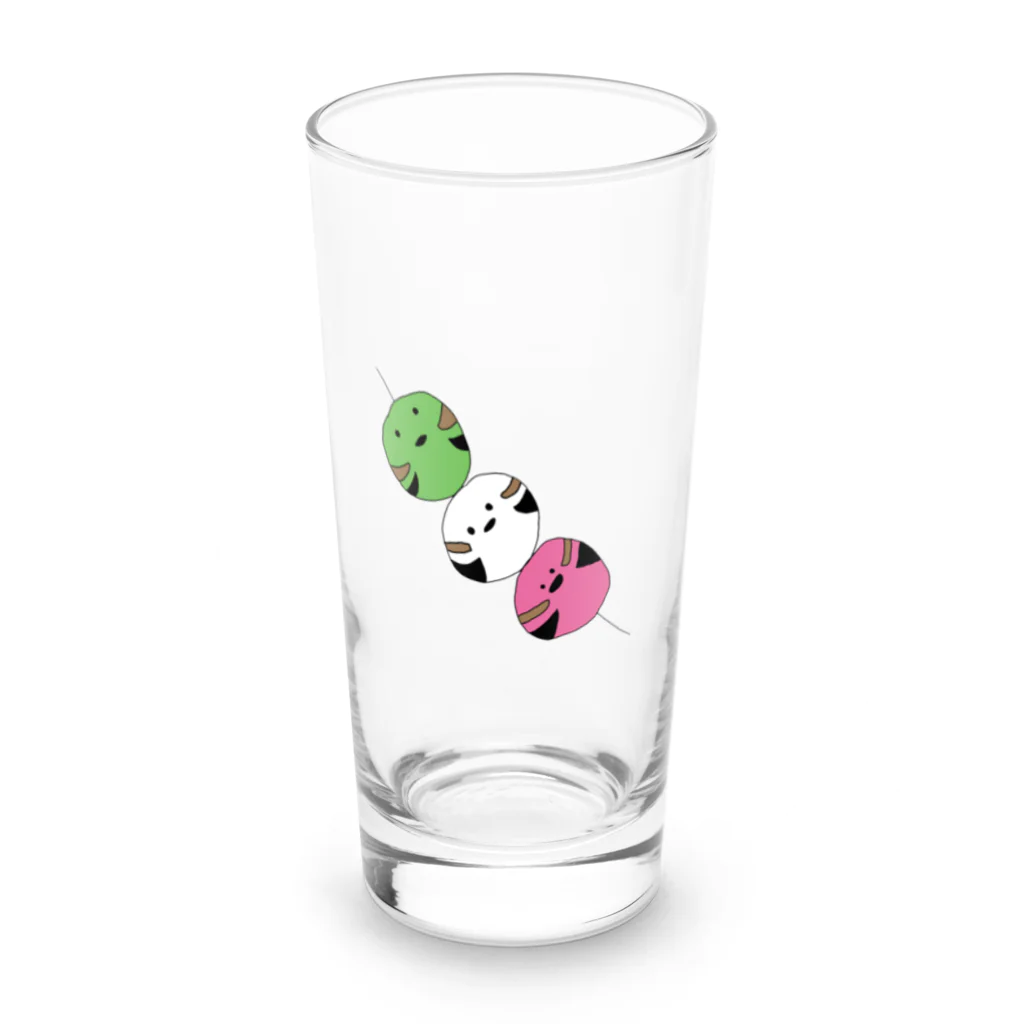 holly_birdsの【ばーず】シマエナガ団子 Long Sized Water Glass :front