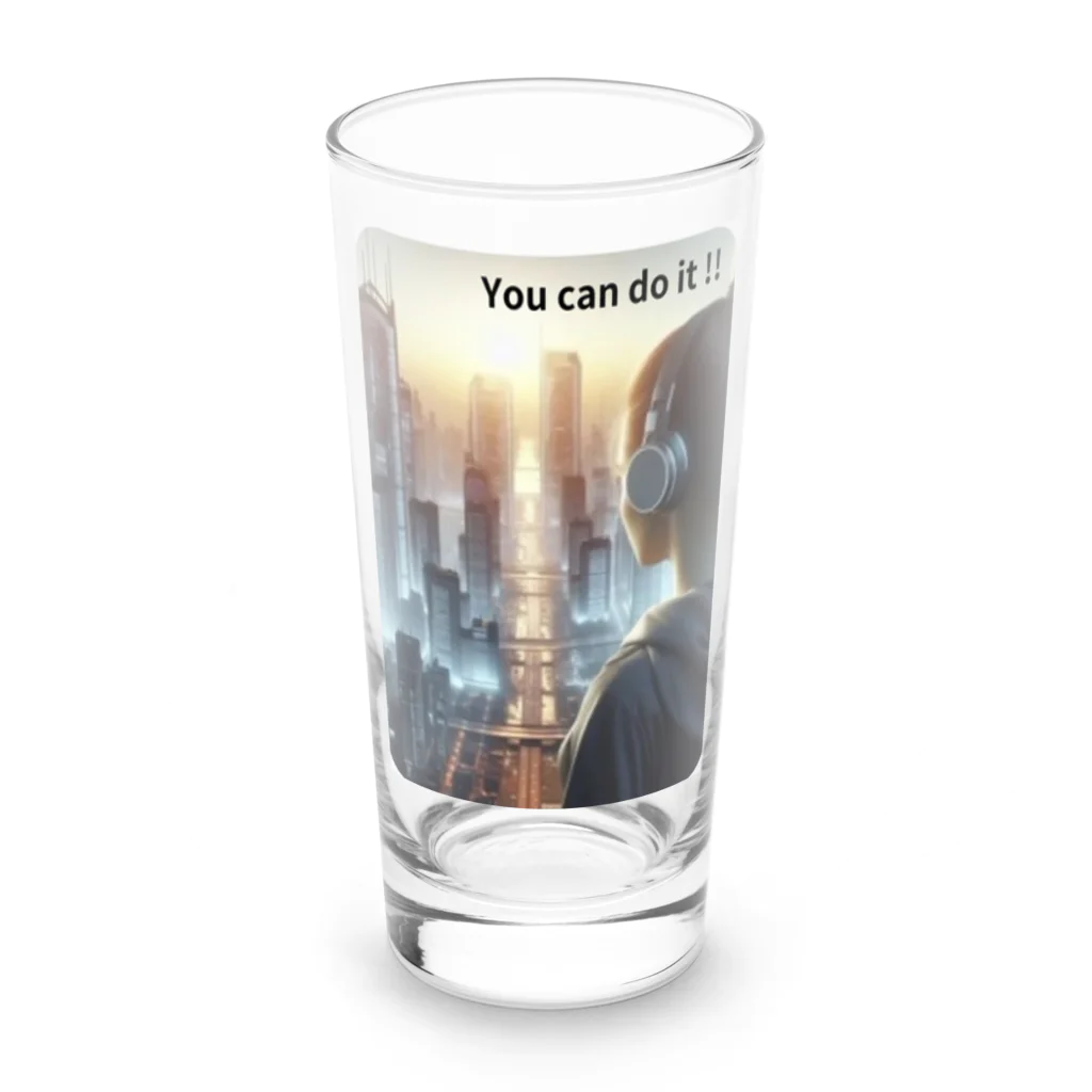 ERISAのYou can do it Long Sized Water Glass :front