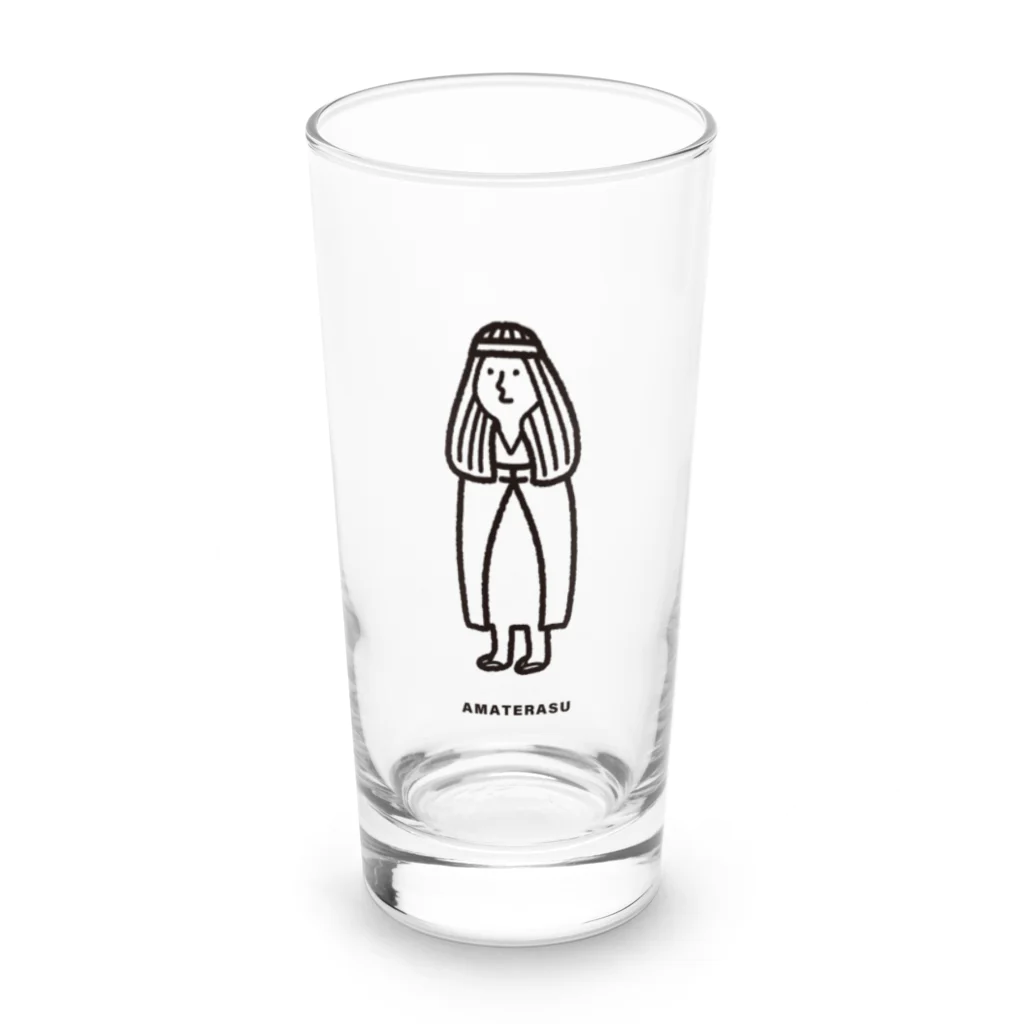 ねっこのAMATERASU_WOMAN_LINE_BK Long Sized Water Glass :front