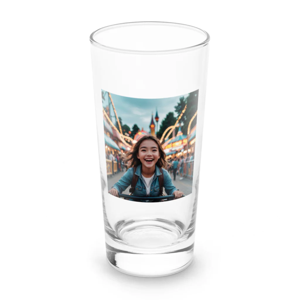 yuyuu_youtubeの笑顔の少女 Long Sized Water Glass :front