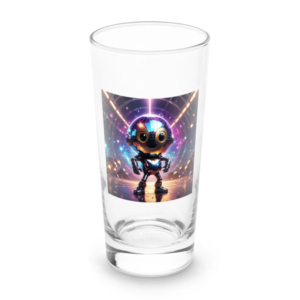 AI妖怪大図鑑のミラーボール妖怪　サタナフィー Long Sized Water Glass :front