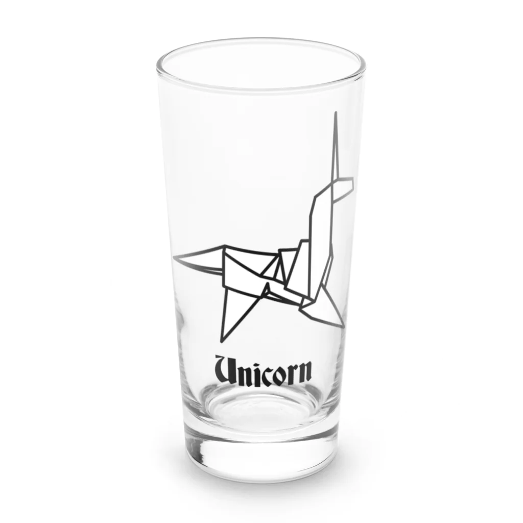 stereovisionのユニコーンの折り紙 Long Sized Water Glass :front