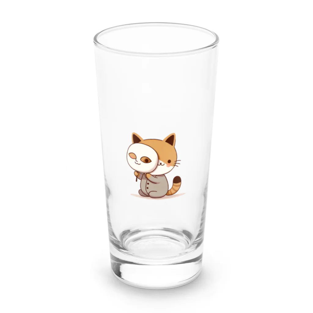 K'ramaの猫の仮面 Long Sized Water Glass :front