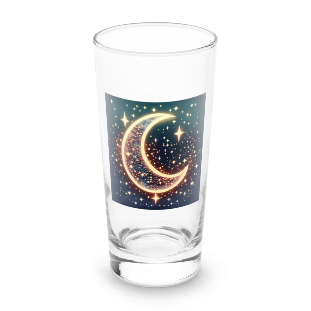 moonlightcatのキラキラ輝くお月様 Long Sized Water Glass :front