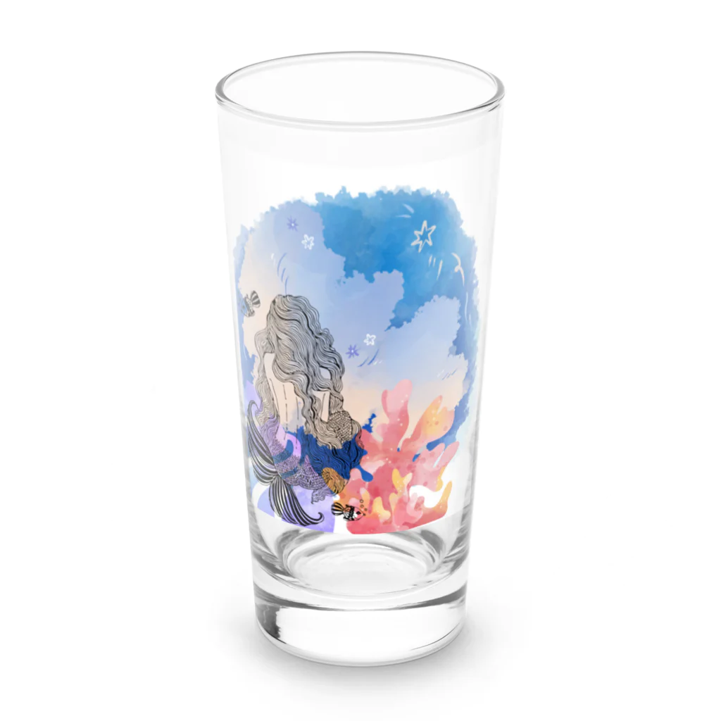 のんきな木の海の中のお姫様 Long Sized Water Glass :front