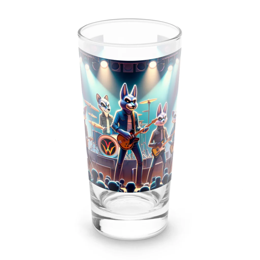 ANIMAL HEROES -musical band-のワイルドロックフェスタ - ダンシングアニマルズ Long Sized Water Glass :front