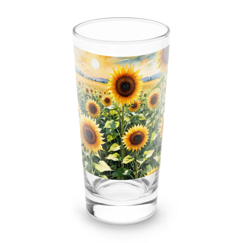 LOGOstylesの変わらぬ　ひまわり Long Sized Water Glass :front