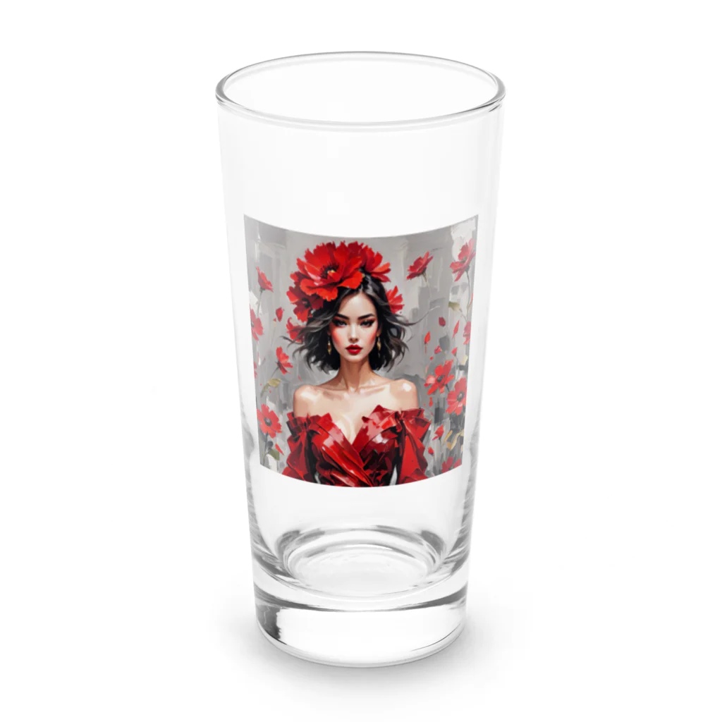 nr8のバラ女 Long Sized Water Glass :front