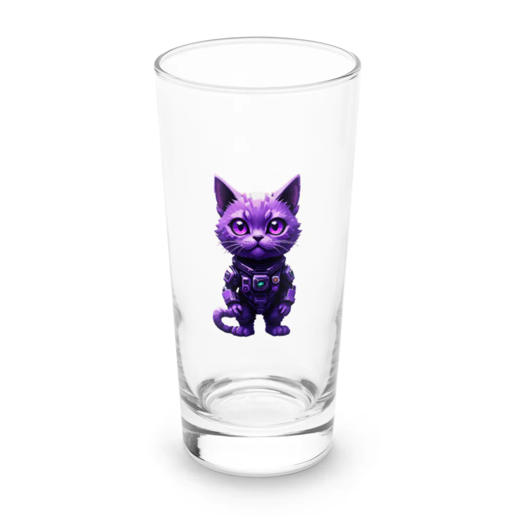 メロンパン猫の宇宙に連れてってくれる猫 Long Sized Water Glass :front