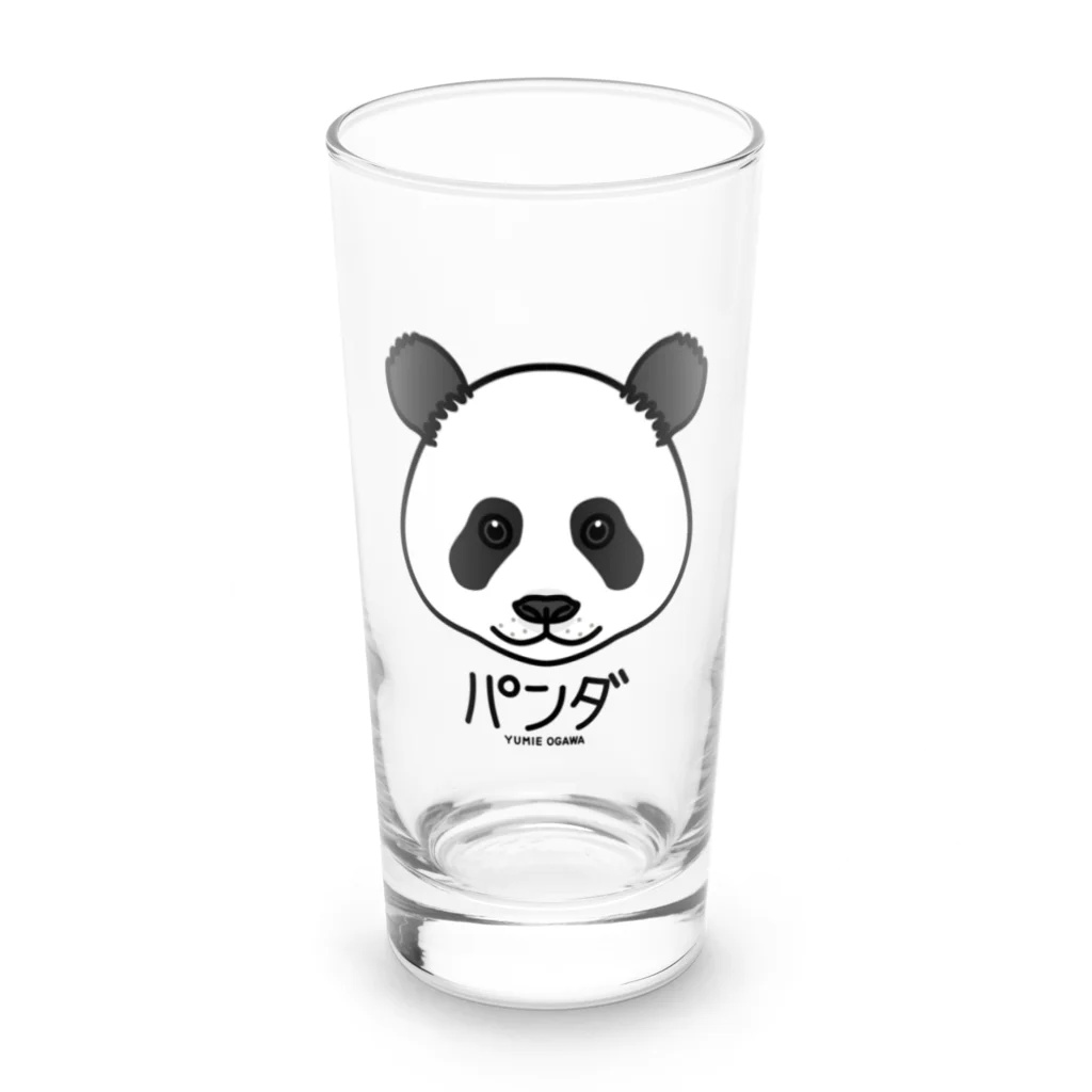 オガワユミエの10パンダ（キャラ） Long Sized Water Glass :front