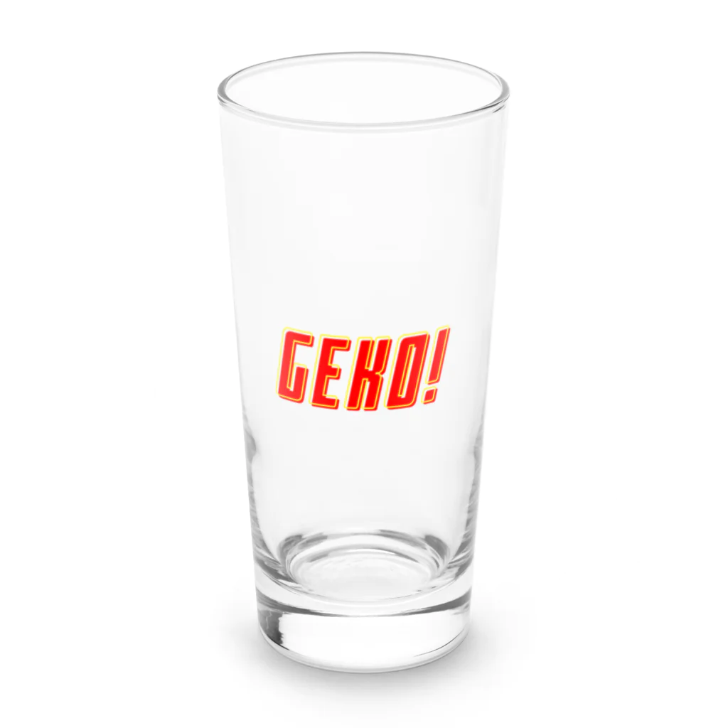 下戸同盟の下戸同盟「GEKO！」レッド Long Sized Water Glass :front