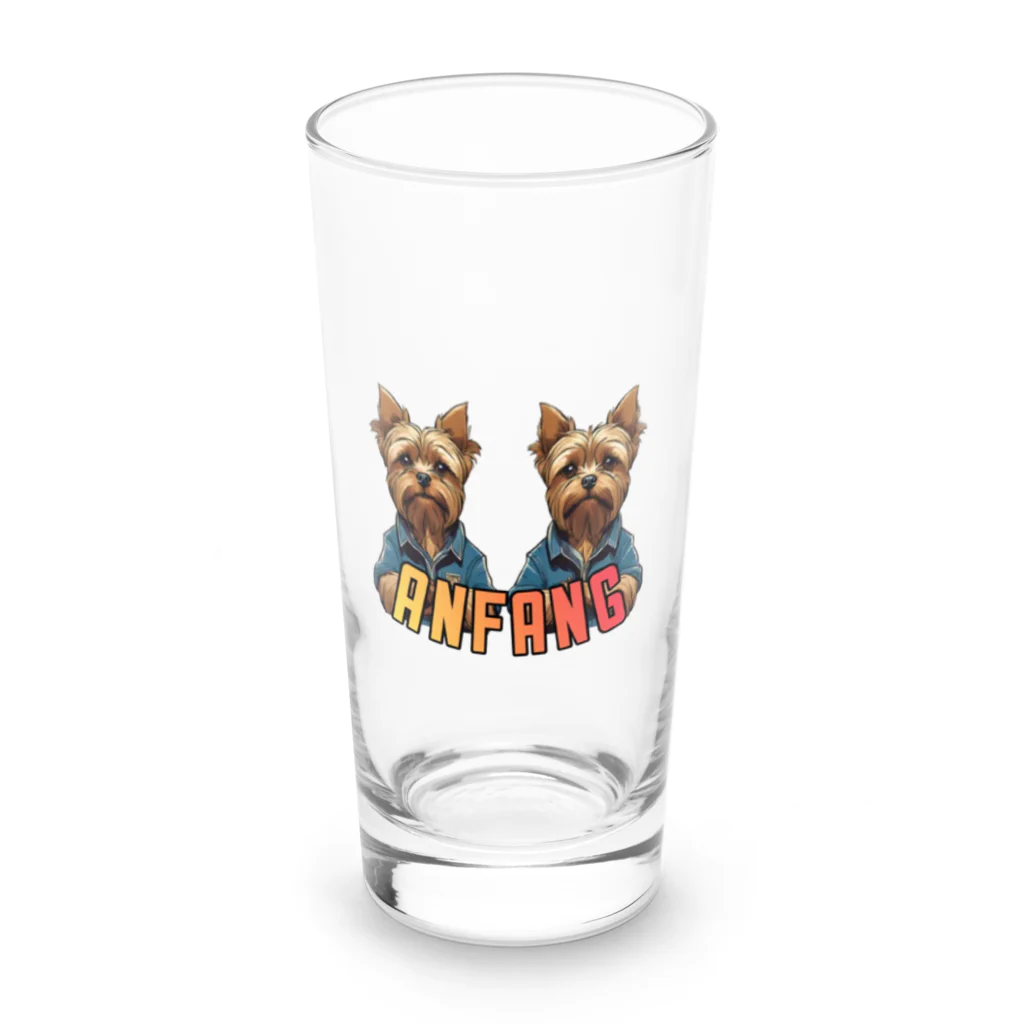 ANFANG のANFANG YORKIES series  Long Sized Water Glass :front