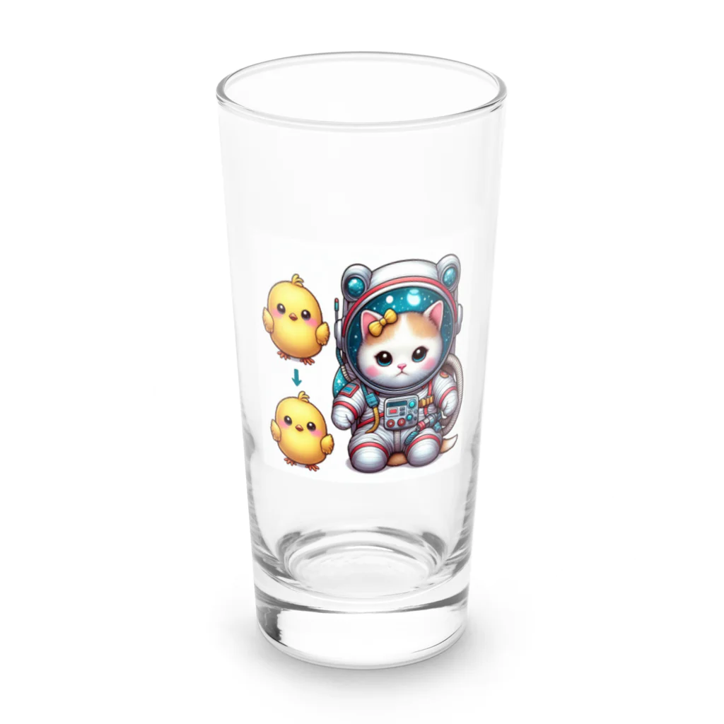 ichi_cocoのスペースキティ Long Sized Water Glass :front