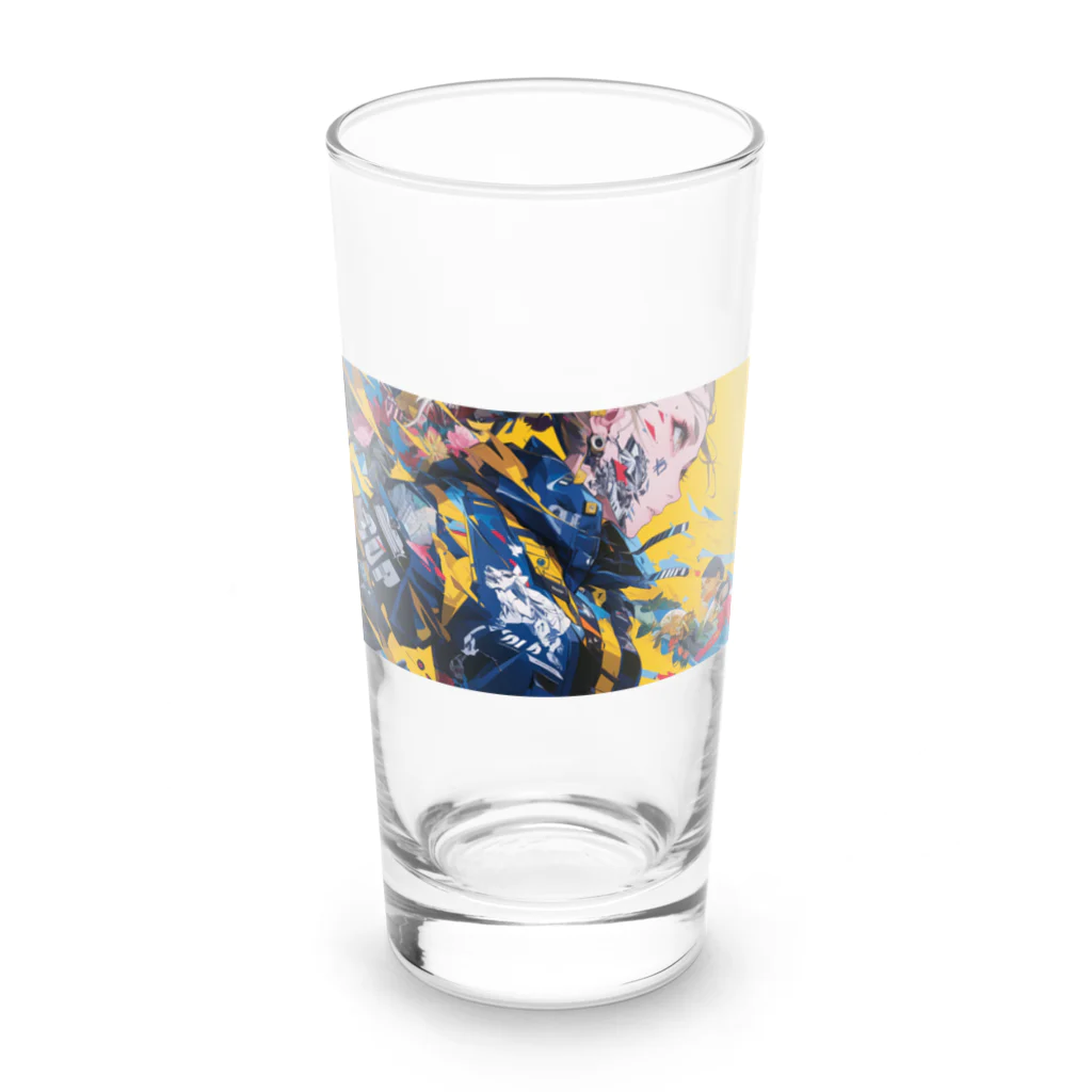 chill.lofi4545の原色イエロー Long Sized Water Glass :front