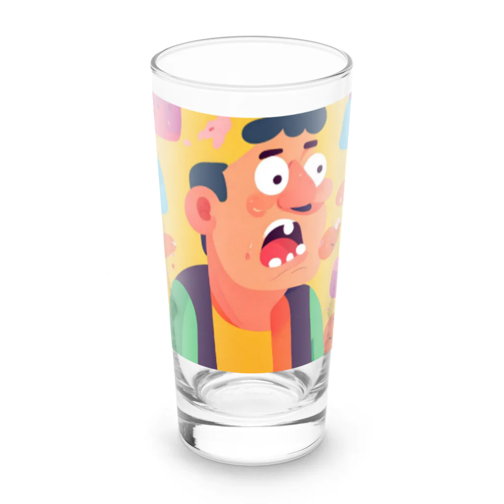 JINPACHIの粘り強い男 Long Sized Water Glass :front