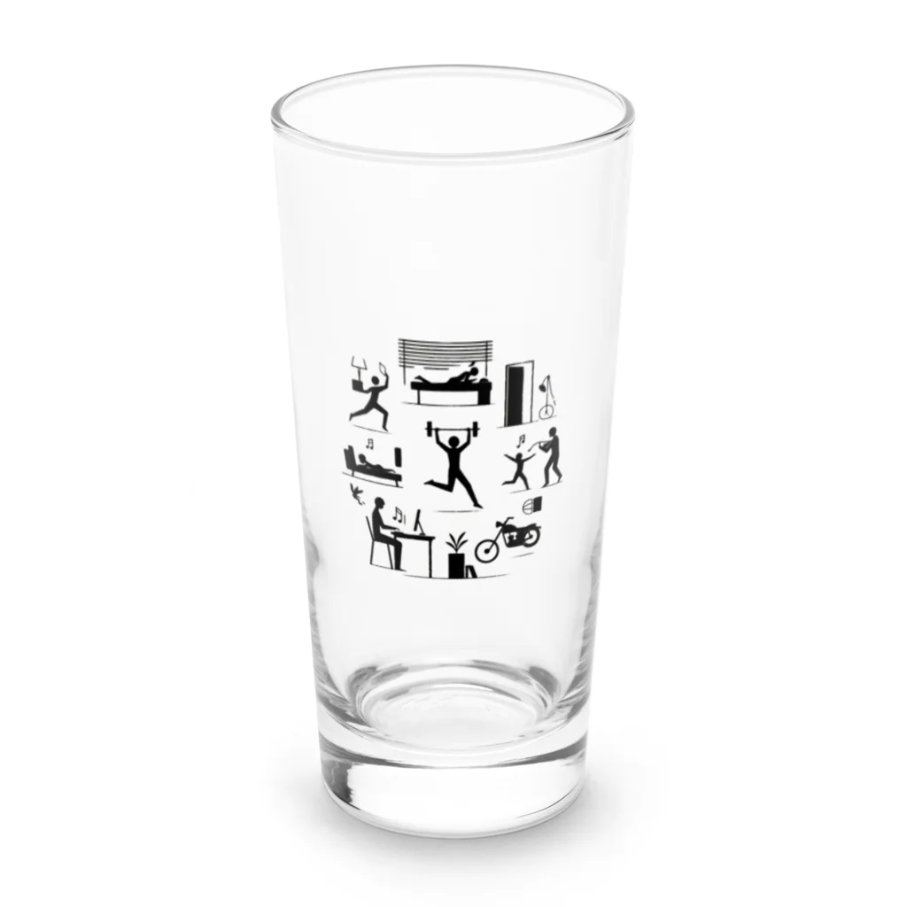 Monochrome_or_Colorfulの好きなものこそ上手 Long Sized Water Glass :front