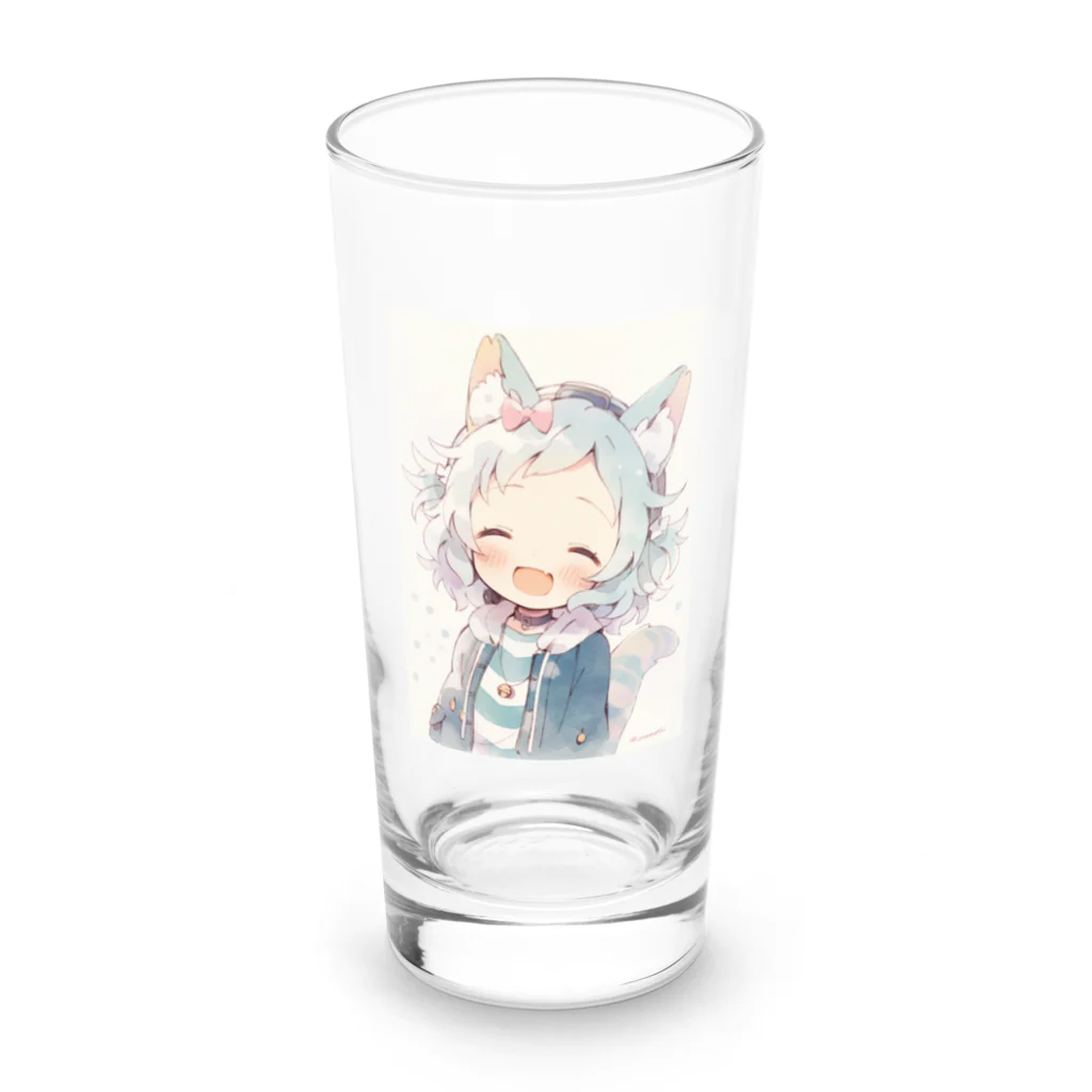 Online/Ojiyのシロミミちゃん Long Sized Water Glass :front