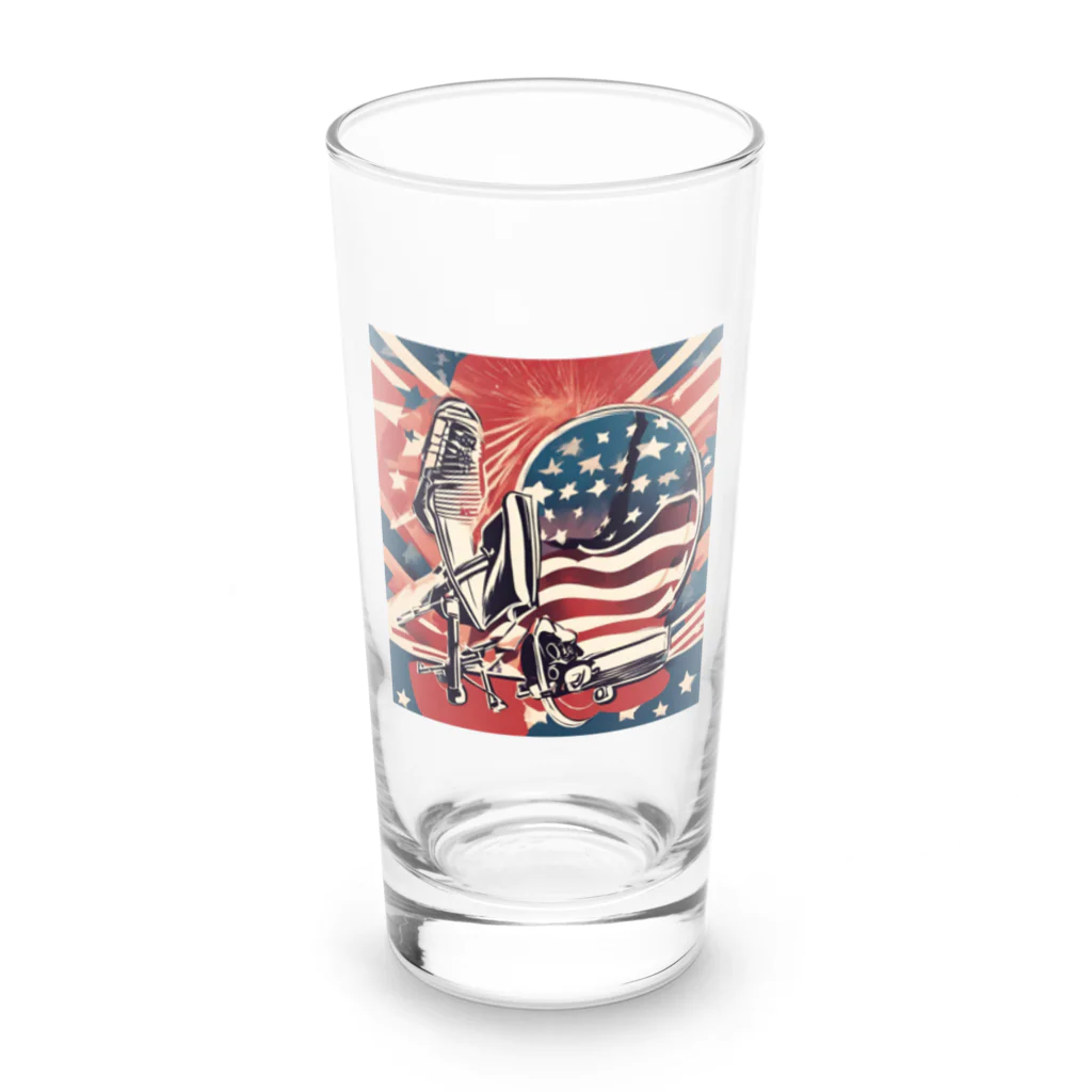 City swagのアメリカンボーダー Long Sized Water Glass :front