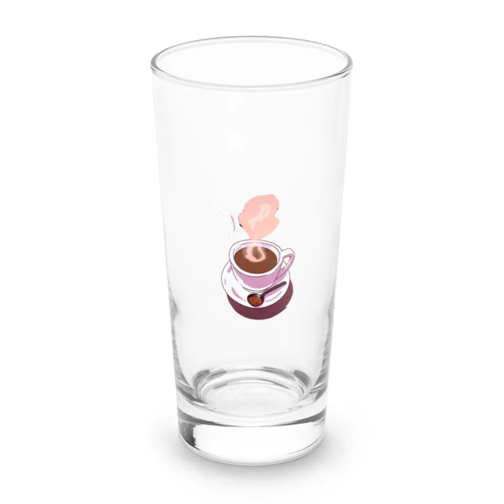 natchan_82のコーヒー Long Sized Water Glass :front