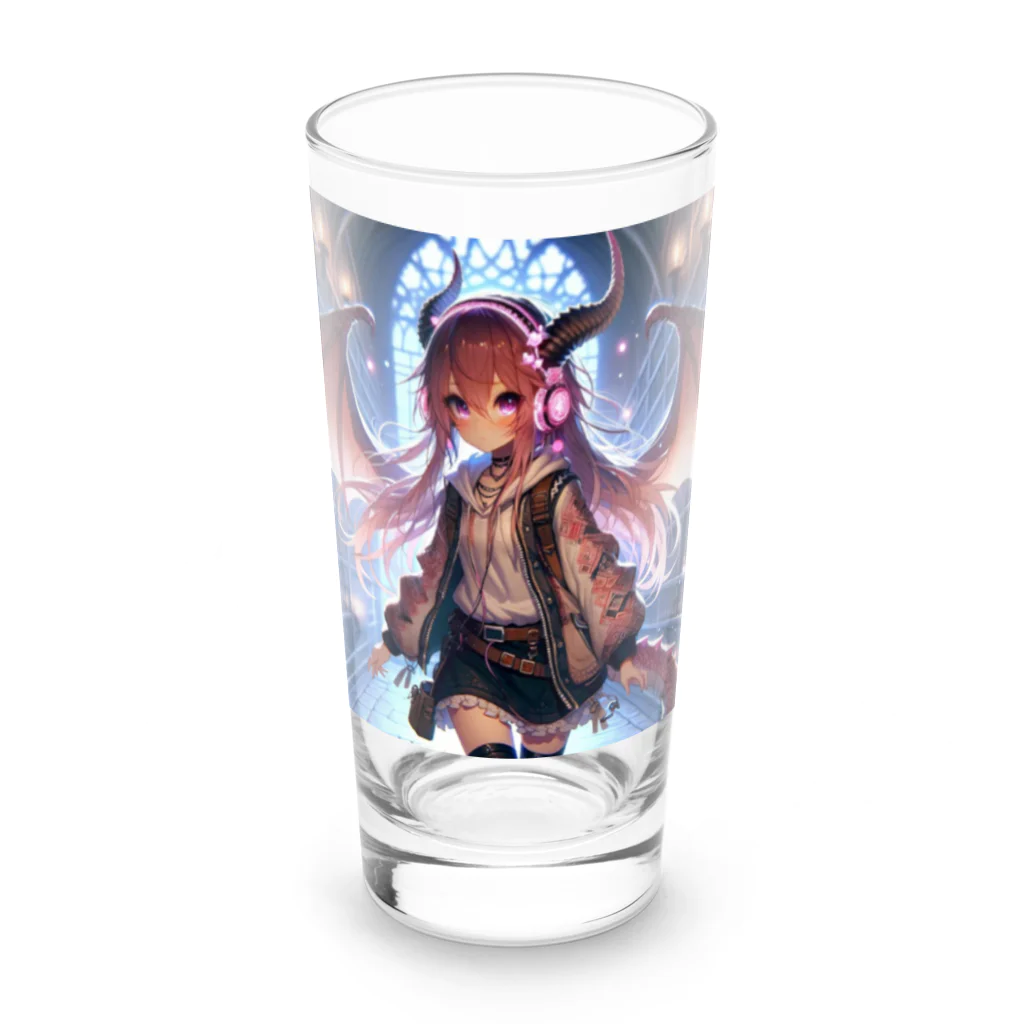 静寂工房の音の「Rubytail Yui」ルビーテイルユイ Long Sized Water Glass :front