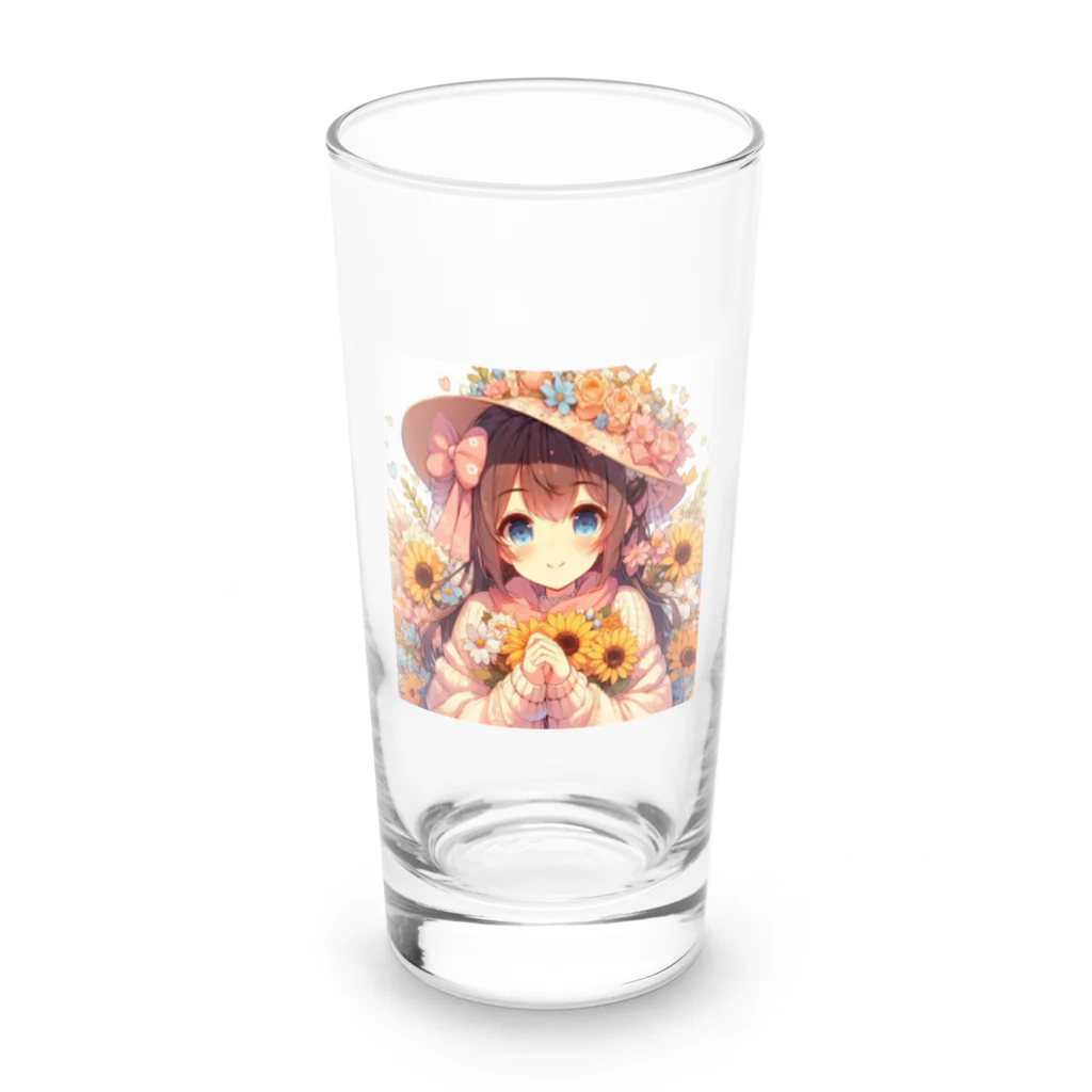 akipoyoのフローラ ちゃん Long Sized Water Glass :front