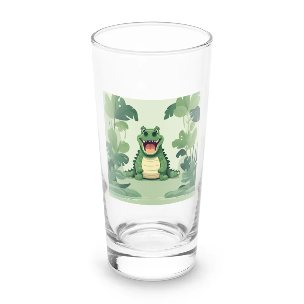 pipi_popoのワニワニ Long Sized Water Glass :front