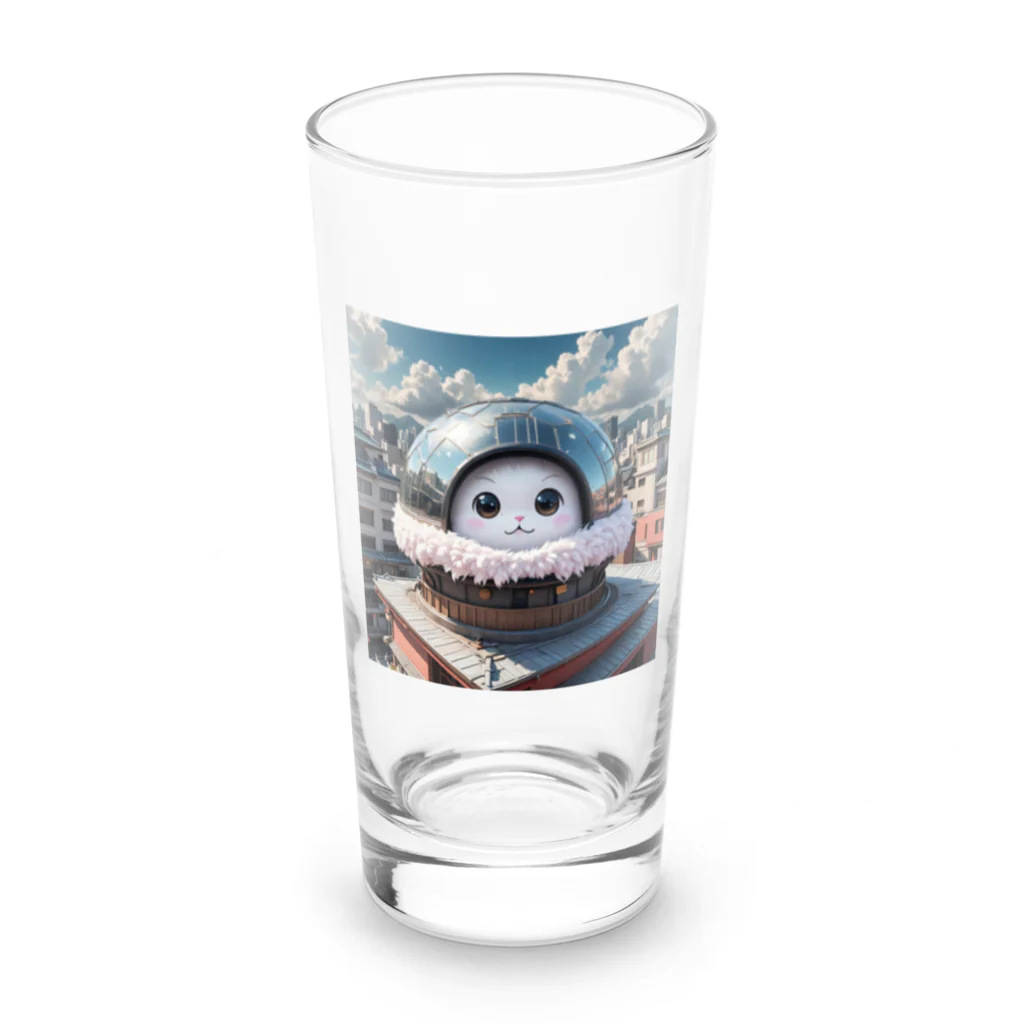 AI妖怪大図鑑の天体観測妖怪　バンポン Long Sized Water Glass :front