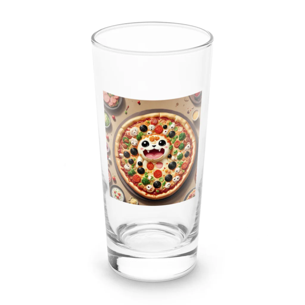 AI妖怪大図鑑のピザ妖怪　ラザピー Long Sized Water Glass :front