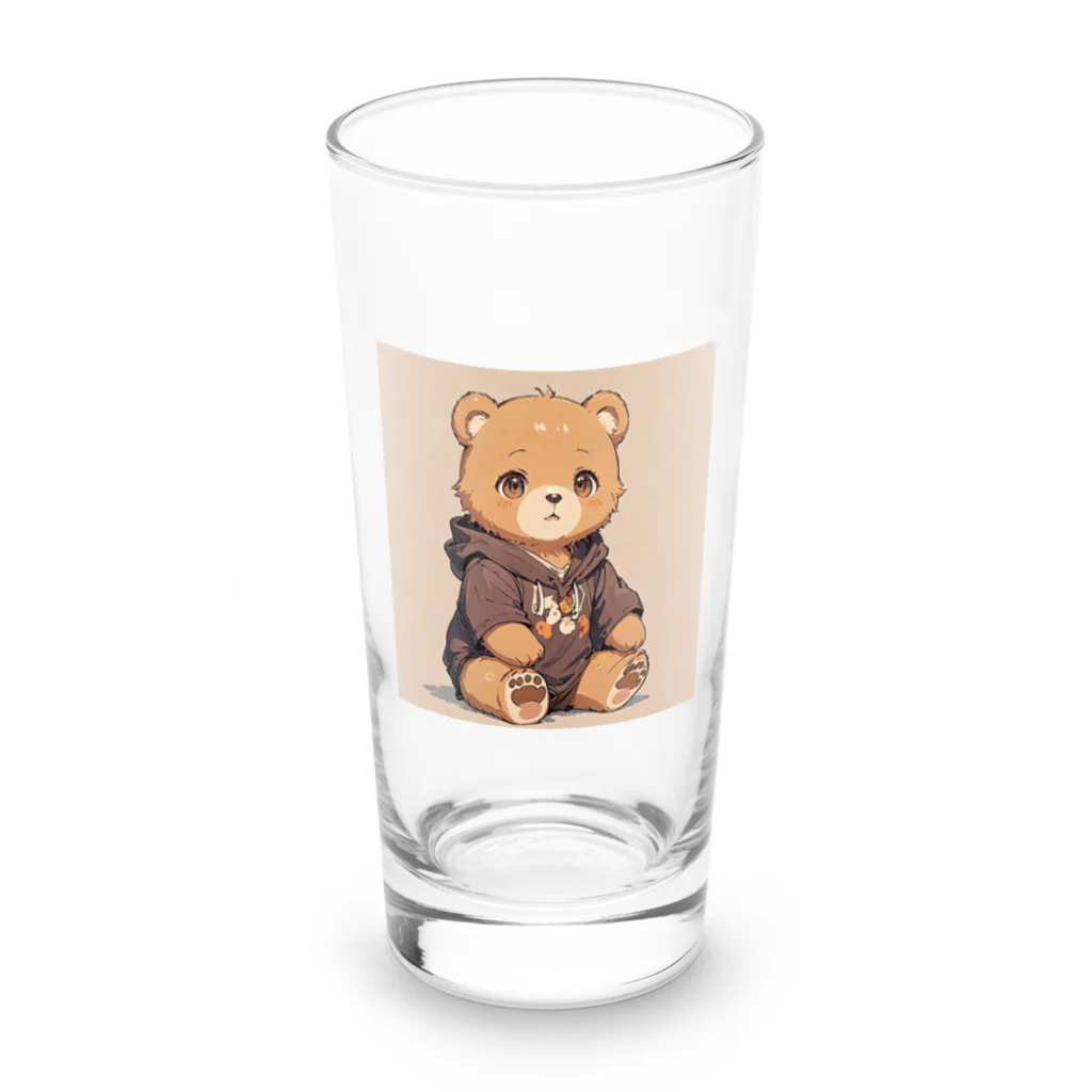 ren_ai000のカジュアルクマ Long Sized Water Glass :front