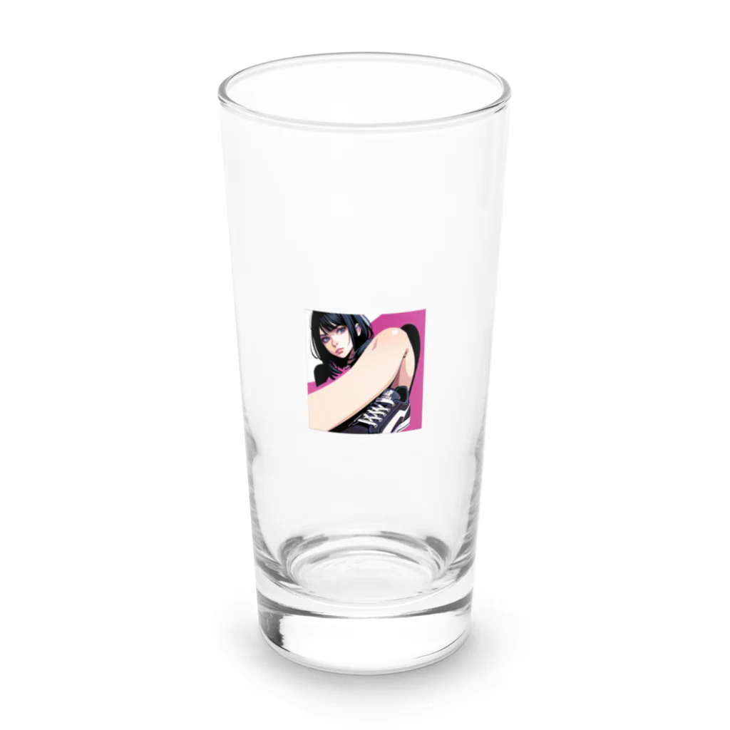 radio-bankのAi create スニーカー女子 Long Sized Water Glass :front