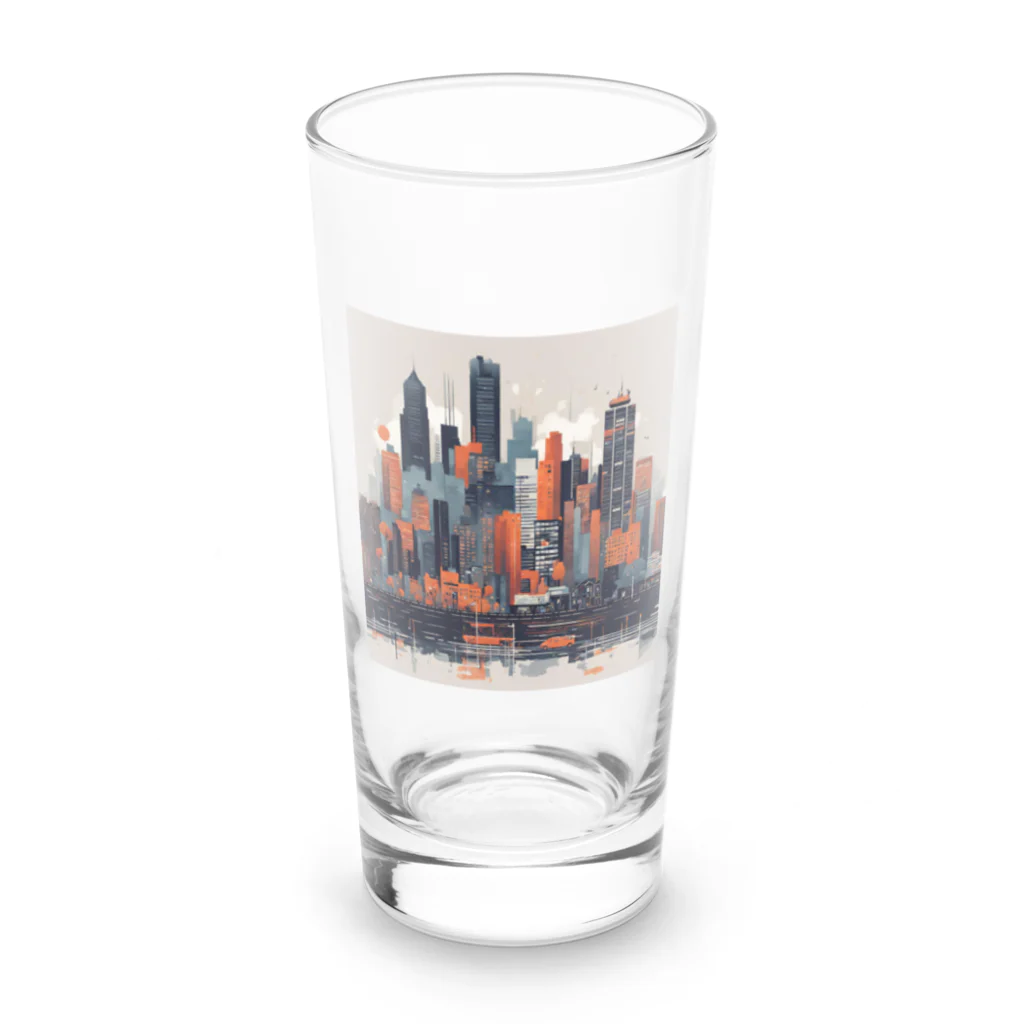 HOKUMOの高層ビル計画 Long Sized Water Glass :front