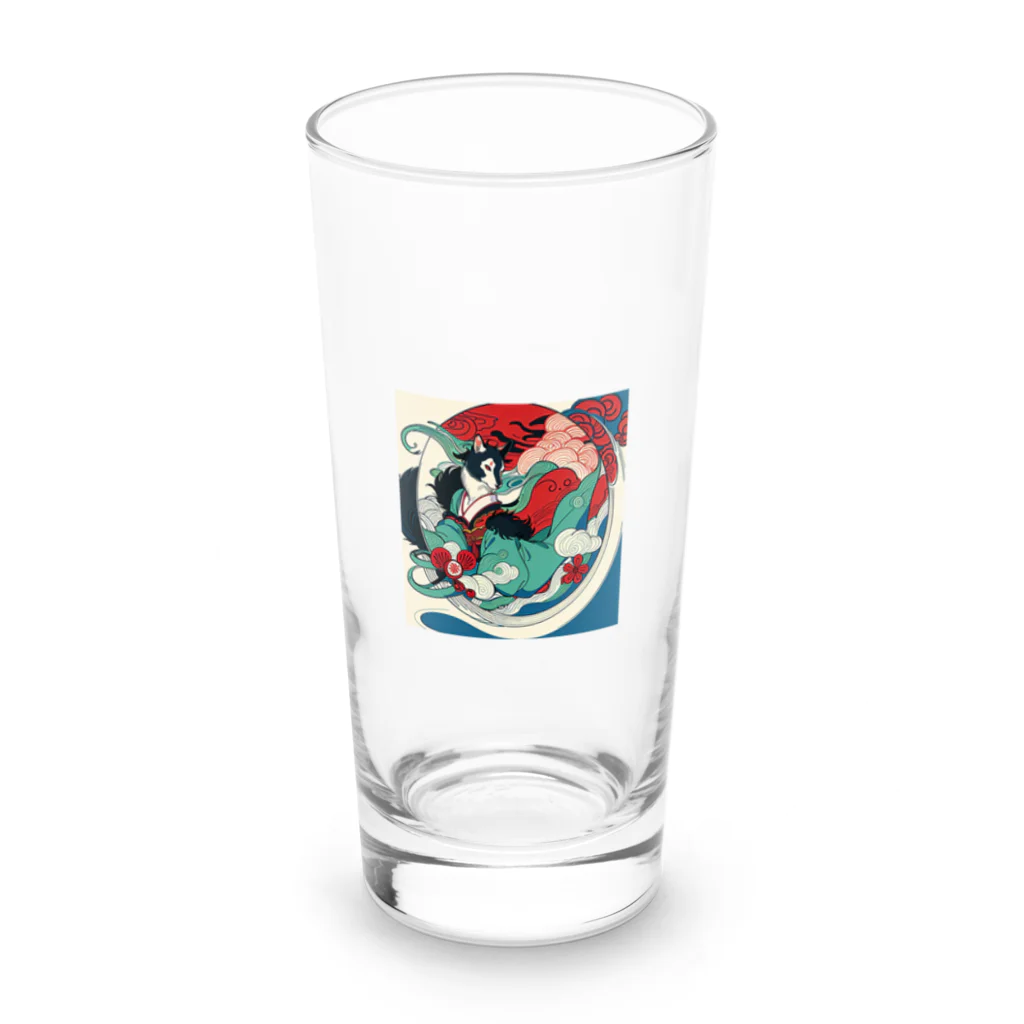 Tarionのうきよ犬2 Long Sized Water Glass :front