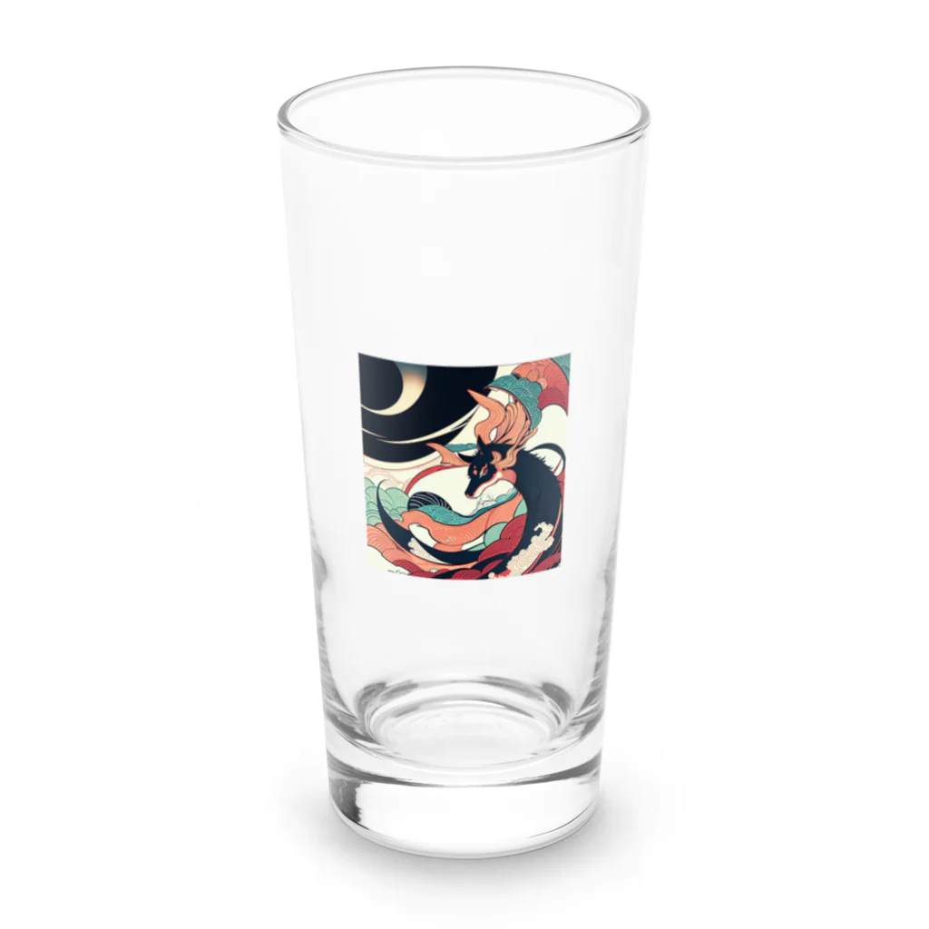 Tarionのうきよ犬3 Long Sized Water Glass :front