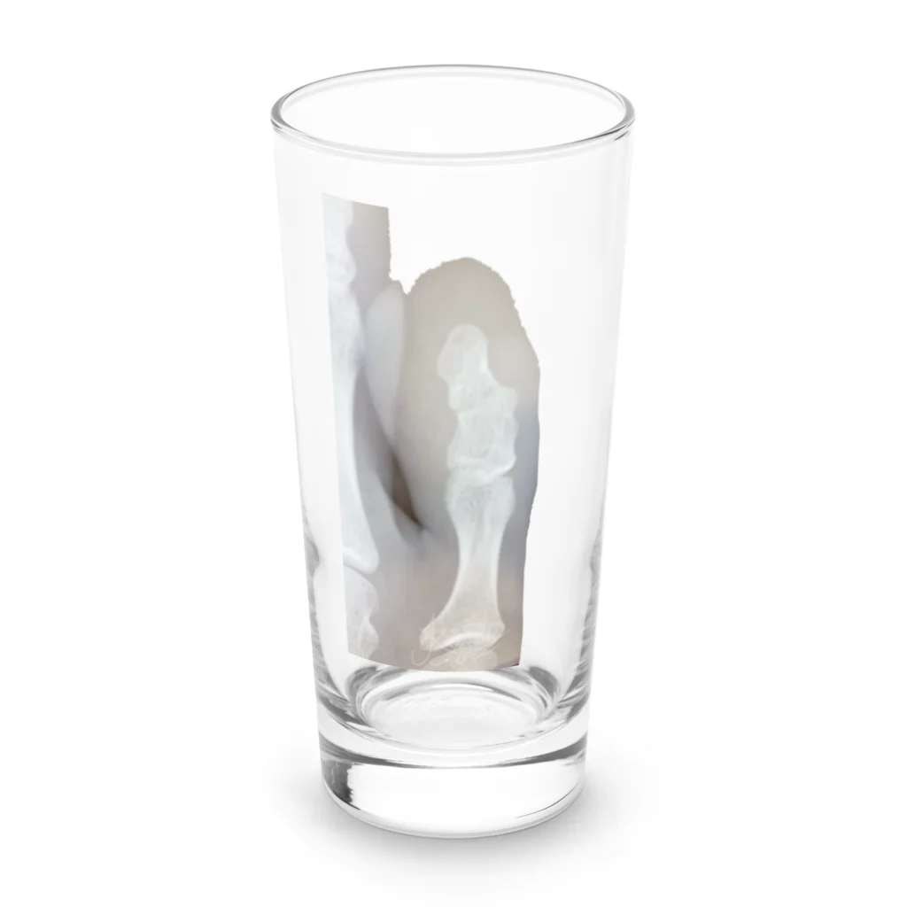 ねこぬこ屋敷Shopの小指骨折グラス2種 Long Sized Water Glass :front