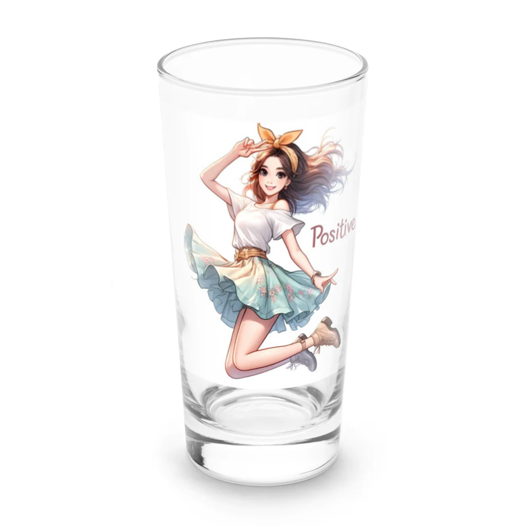 riopara0777のPOSITIVE GIRL Long Sized Water Glass :front