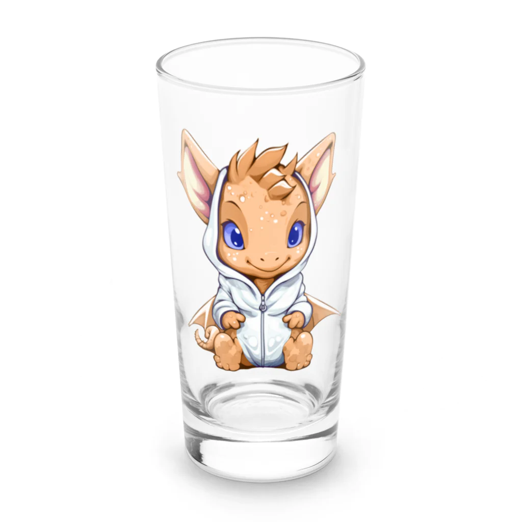 Vasetti_pressのオレンジドラゴン Long Sized Water Glass :front