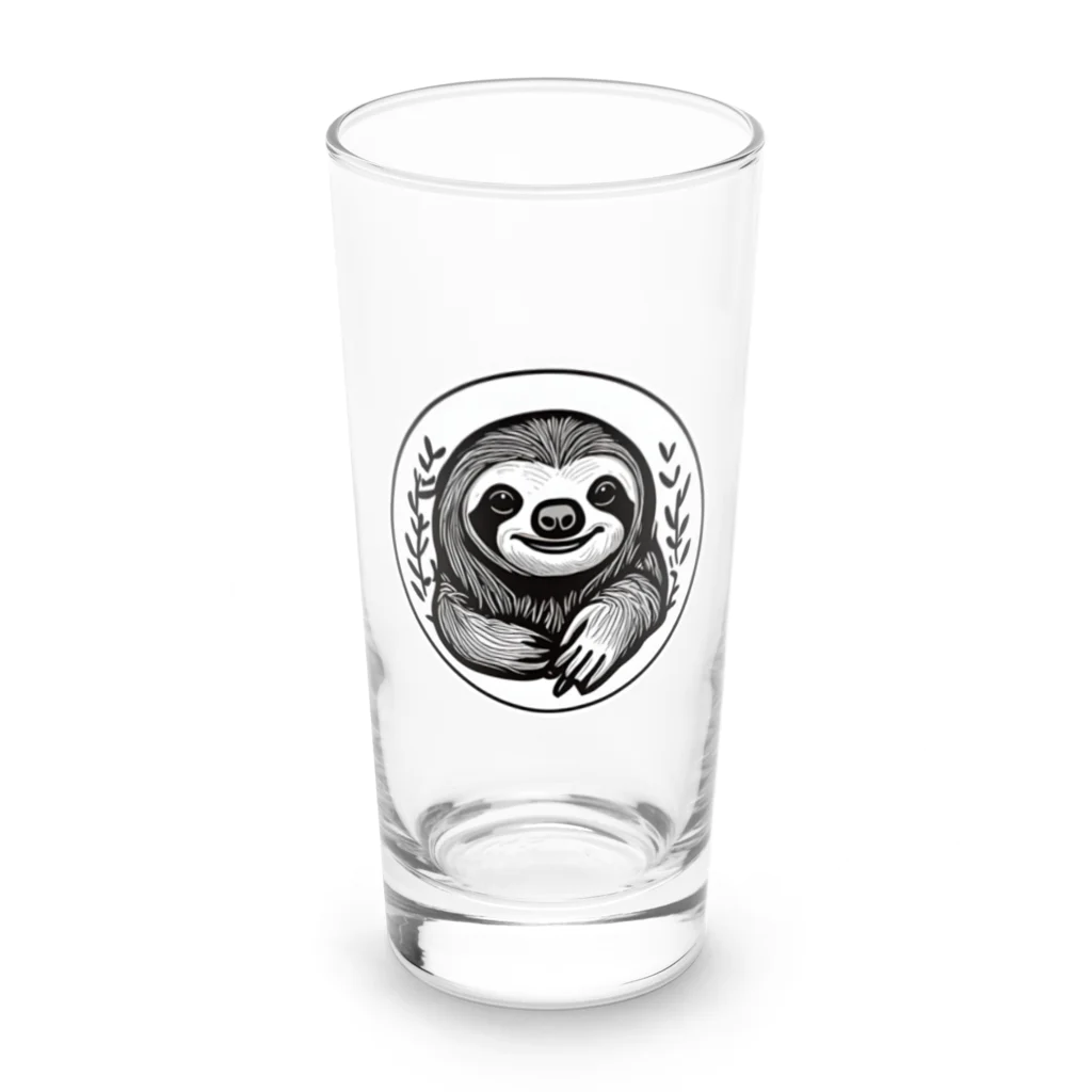 アニマルずのナマケモノのナモちゃん Long Sized Water Glass :front