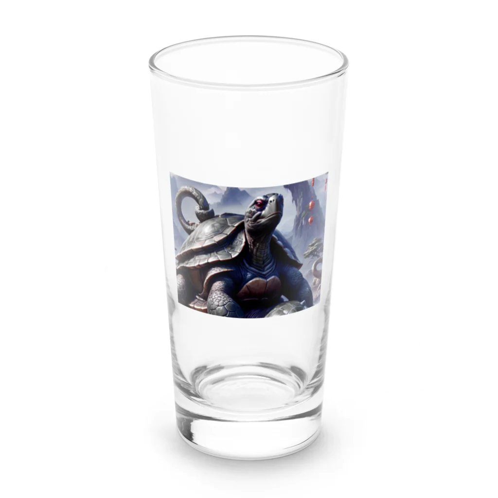 mamori_shopの北方守護★黒き霊亀 玄武 Long Sized Water Glass :front