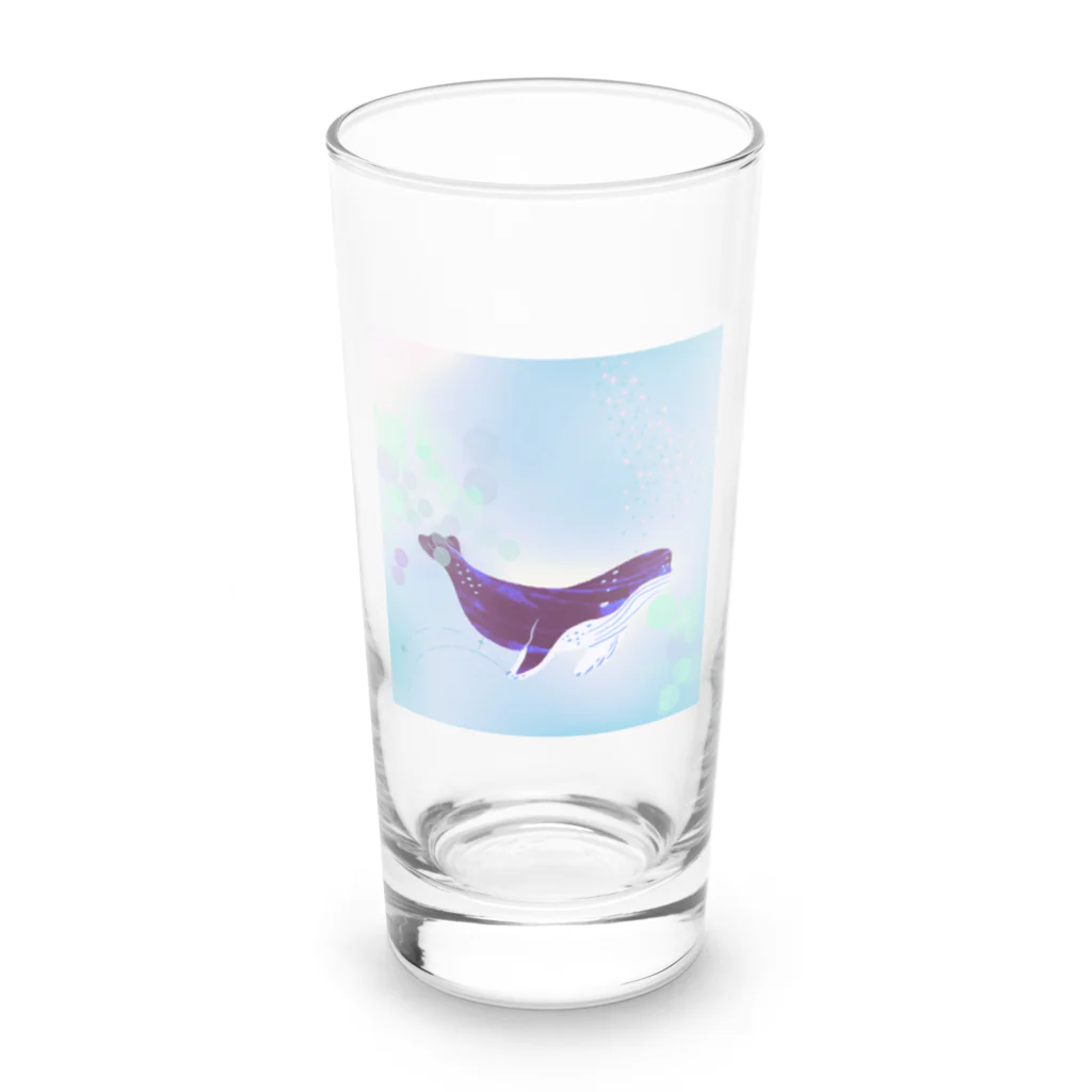 shiguchiitoのくじら Long Sized Water Glass :front