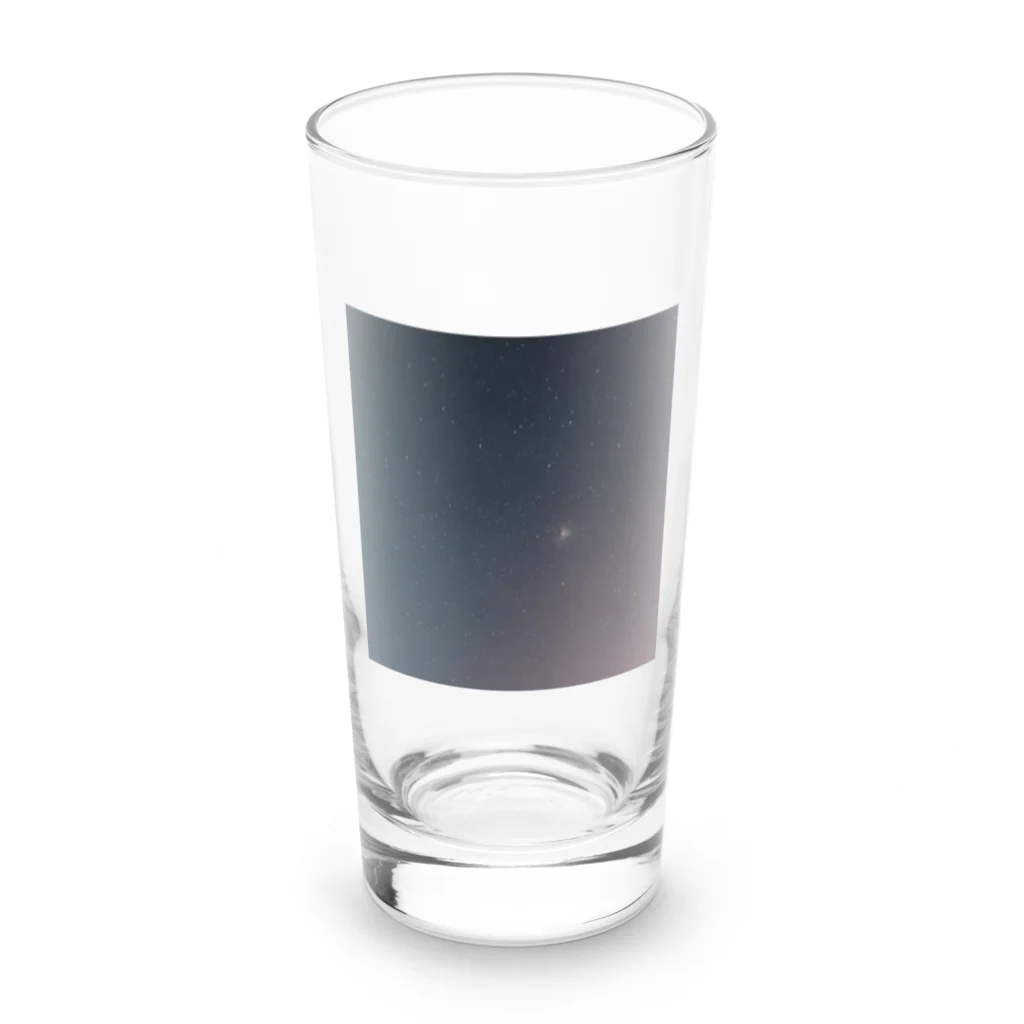 Chama's shopの星空 Long Sized Water Glass :front