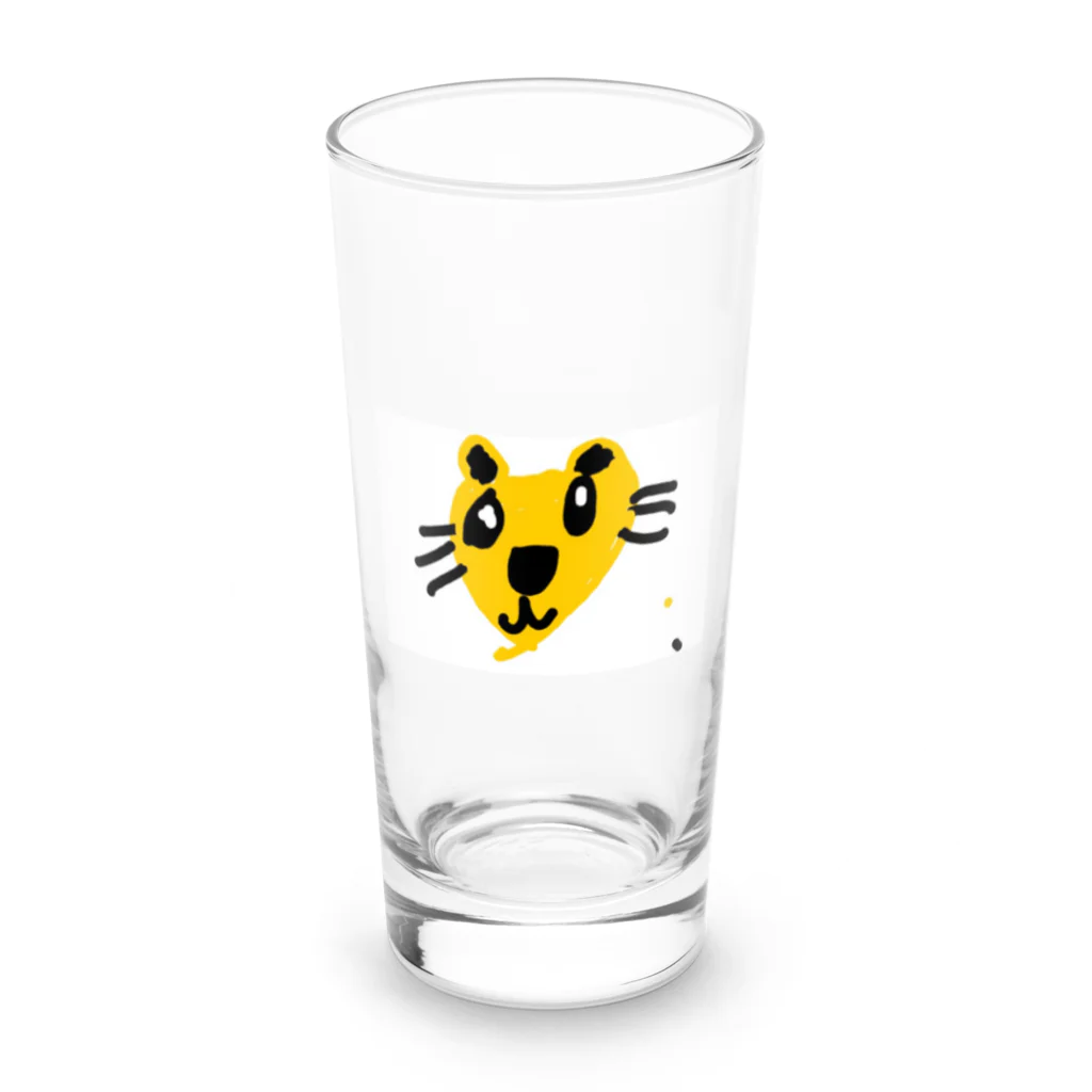 formalinmuimuiの6さいが描いたトラ Long Sized Water Glass :front