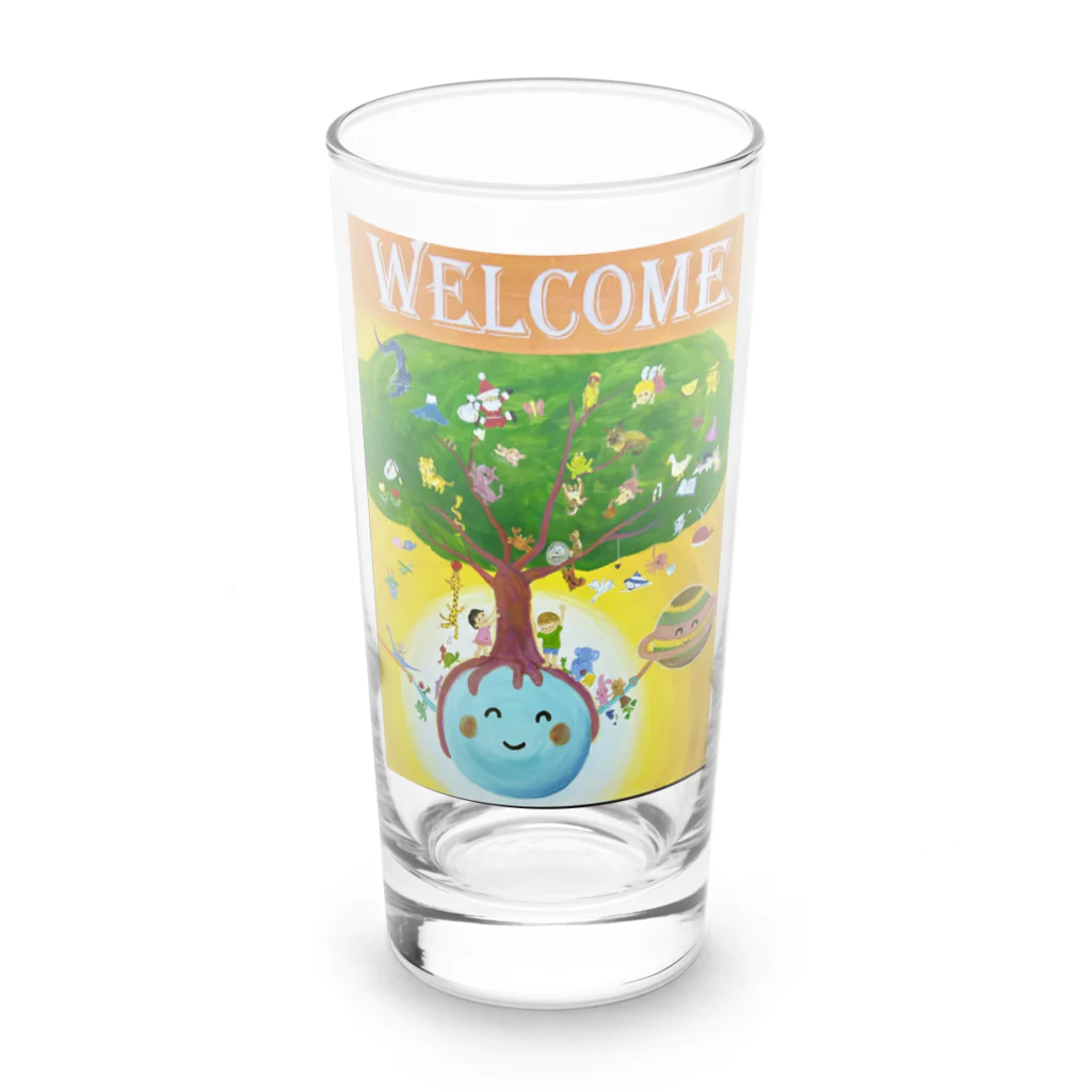 yoko-art-121のwelcome Long Sized Water Glass :front