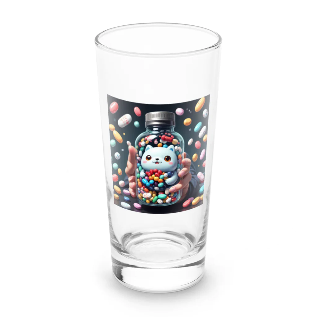 AI妖怪大図鑑のサプリメント妖怪　ラルミン  Long Sized Water Glass :front