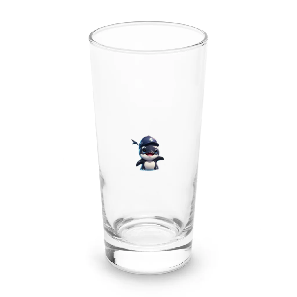 れいの作業員のシャチくん Long Sized Water Glass :front