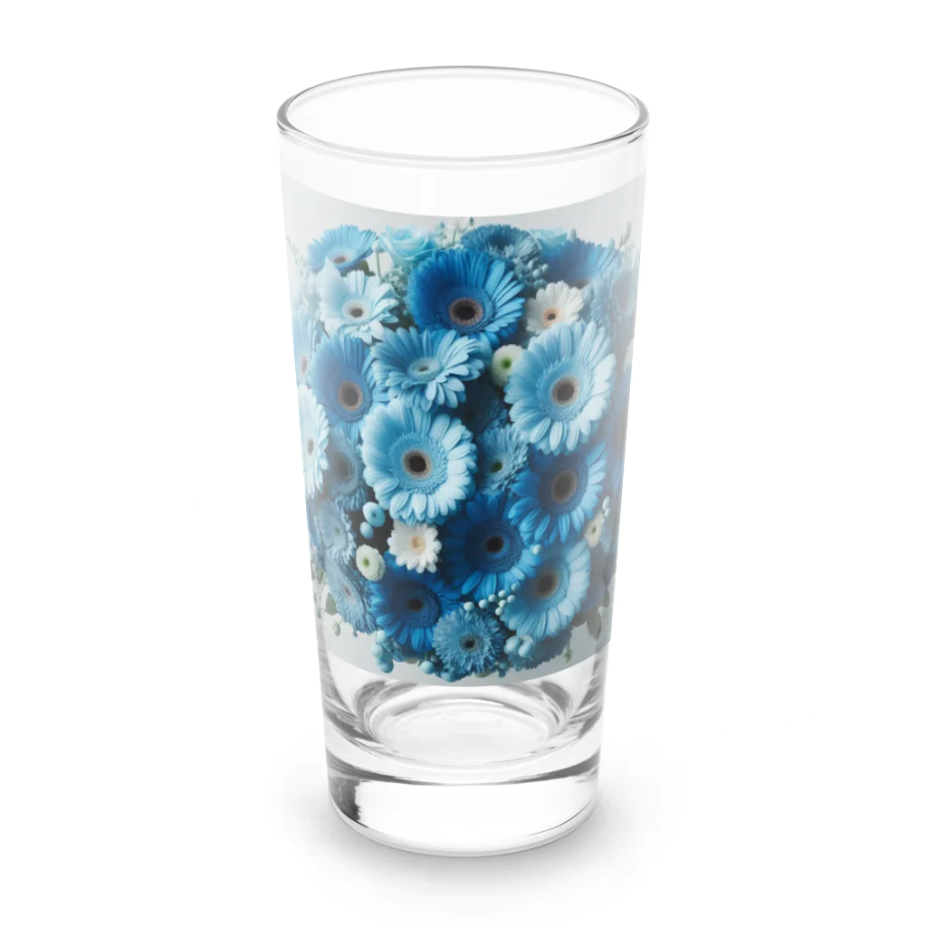 RAMU--JAYの青いガーベラ Long Sized Water Glass :front