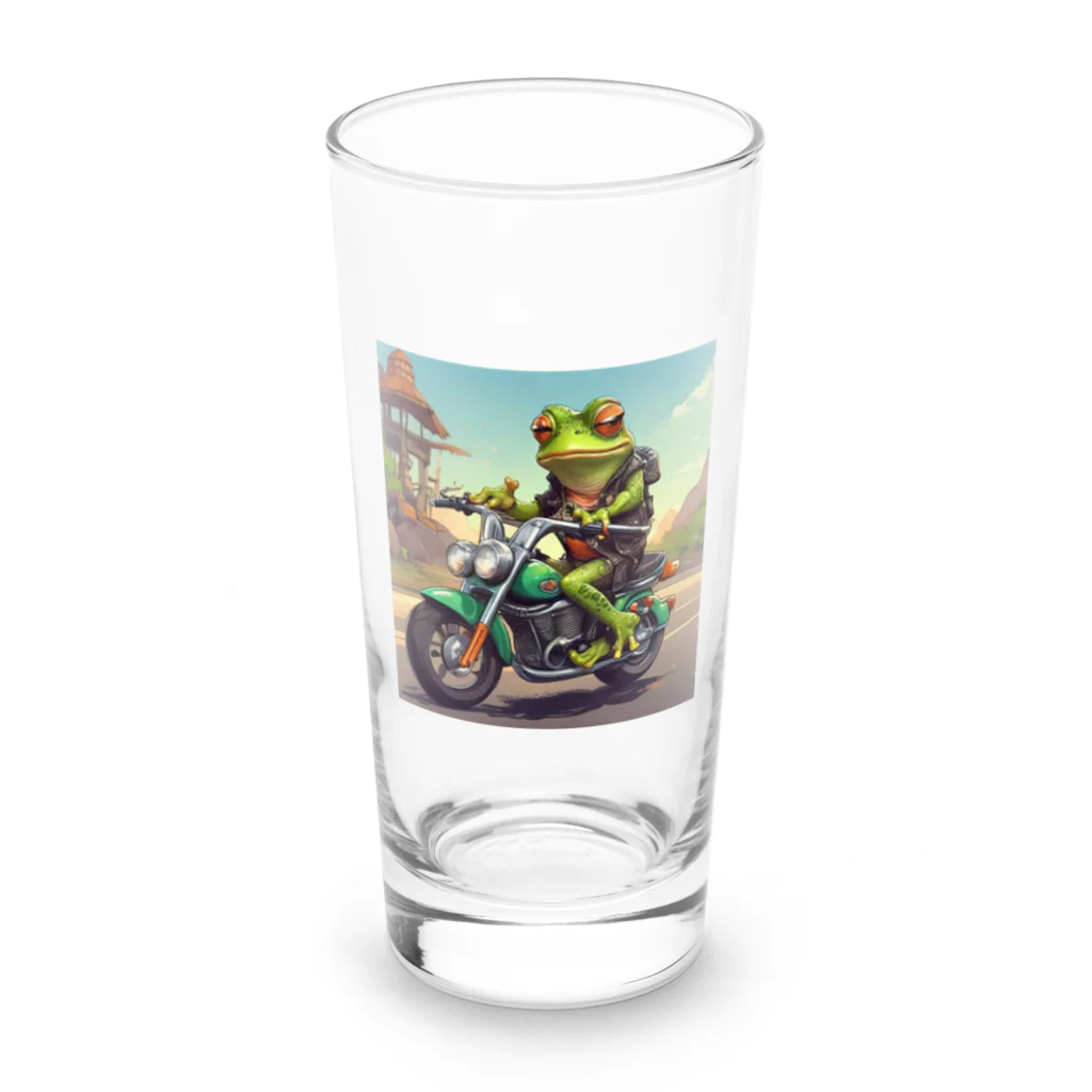 二宮大輔のカエルライダー4兄弟　長男　マッテオ Long Sized Water Glass :front