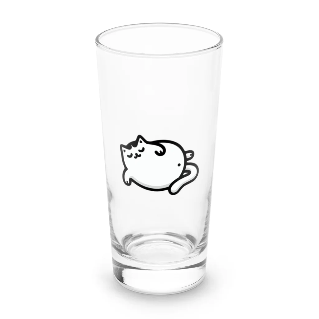 ゆるねこshopのお腹のでてる猫5 Long Sized Water Glass :front