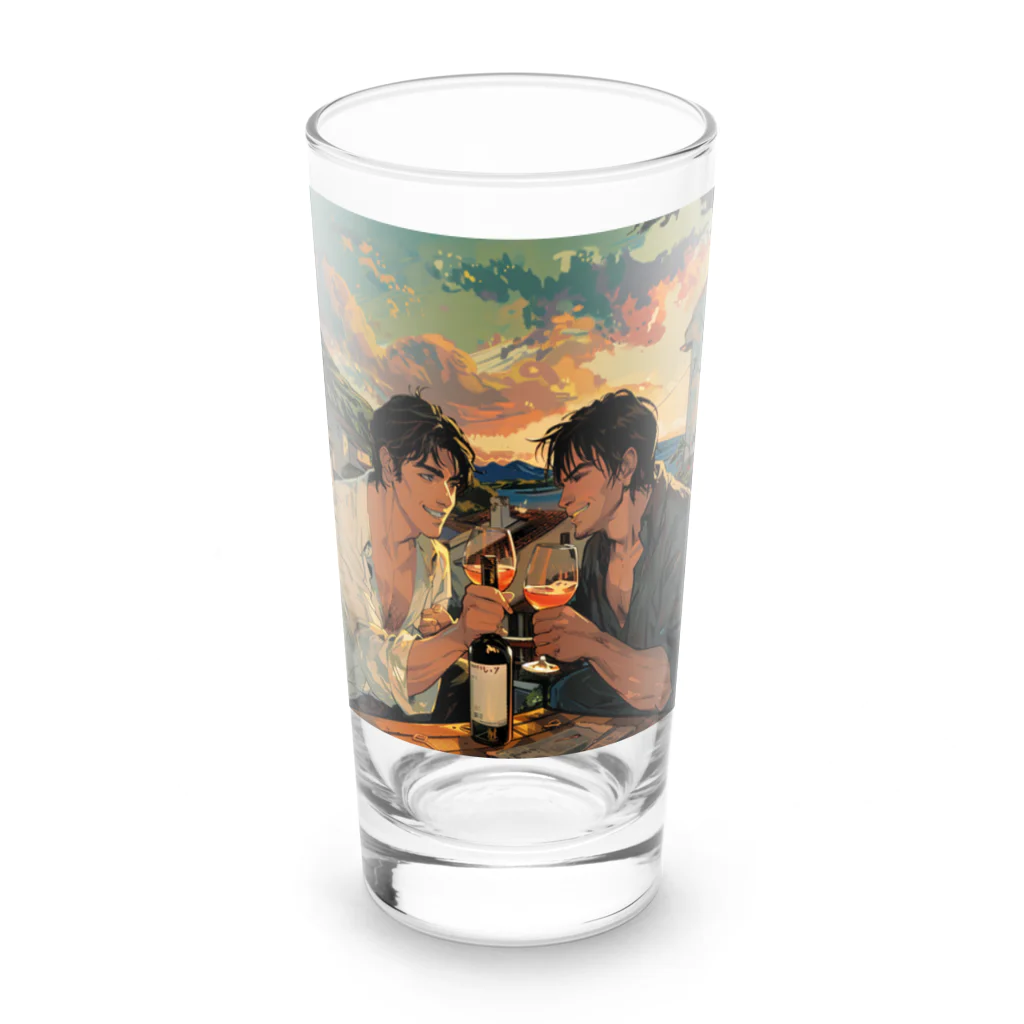 AQUAMETAVERSEのコルシカ島・ワインで乾杯　Tomoe bb 2712 Long Sized Water Glass :front